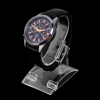 Présentoir de montres professionnel en acrylique de qualité supérieure avec base épaissie pour collection de luxe et vitrine de vente au détail – Vente en gros