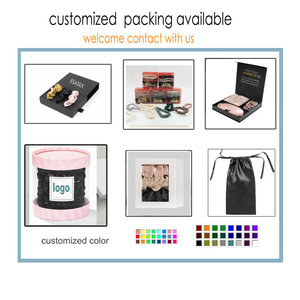 Groothandel 100% Pure Moerbei Zijde Satijn Haar Stropdassen Skinny Grote Zijden Haar Scrunchies In Rood - Product Image 4