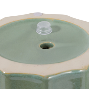 Scalloped <b>Ceramic</b> Flower <b>Pots</b> With Drainage For Indoor Outdoor Plants 2 Pack - Product Image 6