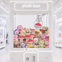 Jouets en peluche doux tendance pour machines à griffes, prix d'arcade, cadeaux de jeux de carnaval, animaux en peluche assortis, vente en gros pour centres de jeux