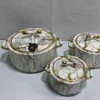 Ensemble de chauffe-plats isothermes de luxe en marbre 1L 2L 3.5L – Boîte thermique pour buffet, présentation, traiteur, fête, mariage, Ramadan – Amérique du Nord