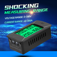 Peacefair PZEM-025 50A/100A/200A/300A LCD voltmètre ampèremètres de tension 12V compteur d'énergie DC Volt testeur de tension numérique