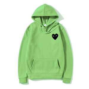 Felpa con Cappuccio Unisex Foderata in Pile a Forma di Cuore per <span class=keywords><strong>Uomo</strong></span> e Donna Alla Moda in Fibra di Poliestere - Product Image 4