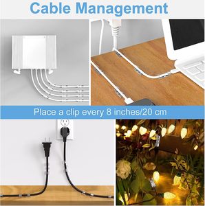 20 Pcs/pack Sticky Fixed Seat Card Wire Device 3M Back Glue Wire Clip Data Cable Solid Wire Clip - Product Image 4