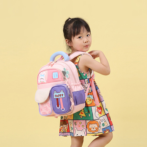 Kindergarten Student Cartoon <b>Backpack</b>, New Oxford Cloth Lightweight <b>Children</b> <b>Backpack</b> Outdoor Leisure Pack - Product Image 2