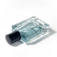Nouvelle conception d'emballage de parfum, flacon d'huile essentielle, vaporisateur, atomiseur, flacon de parfum transparent 50 ml, flacon de parfum avec boîte