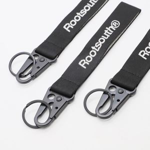 Wholesale Custom Jacquard Keychain <b>Lanyard</b> Tactical Style <b>Polyester</b> Wrist Strap for Streetwear Brand Promotional Swag - Product Image 2