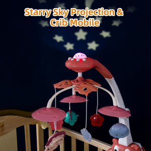 Nouvelle Arrivée : Mobile musical pour berceau en forme de hibou mignon avec projection lumineuse et fonctions de <span class=keywords><strong>bruit</strong></span> blanc pour le sommeil des bébés - Product Image 5