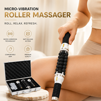 Masajeador Corporal con Rodillos Calientes, Máquina Portátil Eléctrica para Reducir Grasa, Reafirmar la Piel y Moldear el Cuerpo