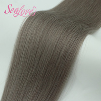Extensions de cheveux à bandes adhésives couleur personnalisée, double épaisseur, Remy, cheveux humains russes