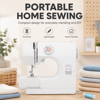 Machine à coudre domestique multifonction automatique électrique portable en plastique 825 Mini
