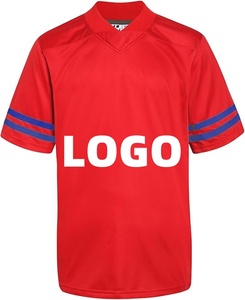 Kaus sepak bola Amerika kosong pria dewasa kualitas tinggi kaus olahraga polyester atasan seragam olahraga latihan - Product Image 1