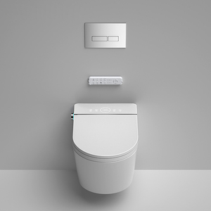 WC intelligent suspendu avec bidet intégré et capteur de pied pour chasse d'eau automatique, ensemble complet HMW-GS1 Lo - Product Image 2