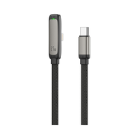 Câble de données USB de type C pour jeux, avec conducteur en cuivre pur, gaine en nylon tressé, charge rapide 3A, indicateur LED - Longueurs de 1 m/2 m