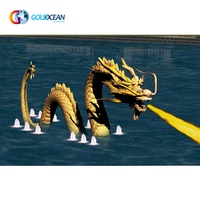Conception Gratuite : Fontaine à Jet de Flamme Sculpture Dragon pour le Projet Global Village de Dubaï