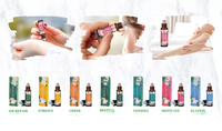Huile Corporelle Aromatique Pure et Naturelle 10ml en Roll-on à Marque Blanche – Mélange d'Huiles Essentielles Happy Cheer Adaptive Balance Air Repair