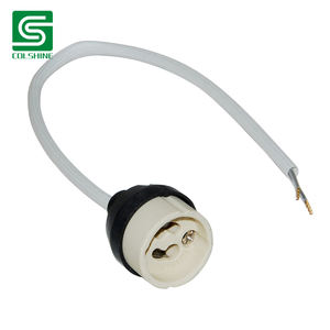 Support de lumière halogène <span class=keywords><strong>GU10</strong></span> en céramique avec câbles pour downlights encastrés - Product Image 1