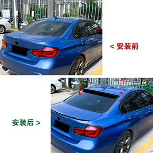 Bmw Rear Spoiler Piano <b>Black</b> Carbon Fiber Texture ABS Ducktail <b>Trunk</b> Lip For 3 Series F30 2013 2019 - Product Image 4