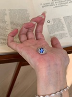 Bague OEM personnalisée en laiton vintage avec zircon et incrustation de fleurs plaquée or 18 carats, texture 3D, pour femme, élégante et unique, cadeau bijou