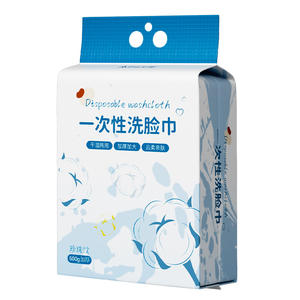 Serviette faciale jetable Lucky Goddess 600g, épaissie, extra large, en coton doux, pack familial, type à suspendre et à dérouler - Product Image 1