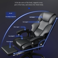 Nouvelle chaise de bureau confortable pour le télétravail, avec fonction de massage et réglage en hauteur, idéale pour le gaming