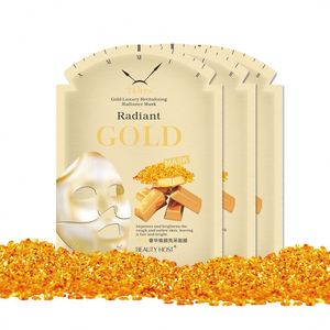 Vente chaude Anti-âge Blanchiment De La Peau Feuille D'or Masque Soins De La Peau De Luxe 24K Or Anti-Rides Visage Masque Facial - Product Image 1
