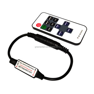 Controle remoto <span class=keywords><strong>mini</strong></span> led rf 11 teclas, de fio vermelho/preto, para tiras led DC5-24V 6a - Product Image 3