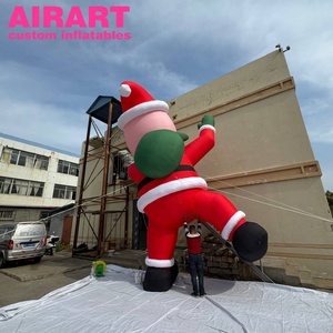 Cute Inflatable Santa Claus, <strong>Climbing</strong> Inflatable Santa Claus Mascot for Display - Product Image 3