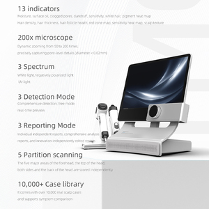 30% de réduction Analyseur de cuir chevelu portable T5 AIScalp à 13 indicateurs, microscope 200x, 3 spectres, écran HD 15,6 pouces, adapté aux salons de beauté - Product Image 5
