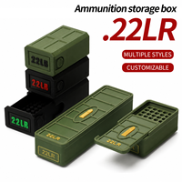 Boîte de rangement pour munitions de type tiroir, disponible en différentes tailles et styles. Stockage et organisation de munitions .22LR.