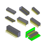 Conector THT DuPont Header Socket con Espaciado de 1.27/2.0/2.54mm, Recto/Ángulo Recto/SMT, Chapado en Oro para PCB, con Colores Personalizados Disponibles