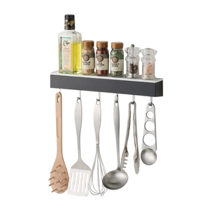 Support de rangement magnétique pour ustensiles de cuisine, 6 crochets détachables en ABS de bonne qualité, pour plateforme de cuisine, directement du fabricant - Product Image 1