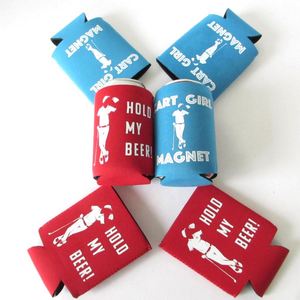 Golf Themed Insulated Neoprene Can <b>Cooler</b> & Sleeve 12oz Waterproof Eco-Friendly Beer Holder for Golf Parties & Bulk Gifts - Product Image 1