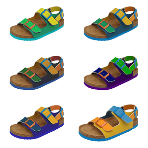 รองเท้าแตะสำหรับเด็กมีสายรัดปรับระดับได้สองชั้นพื้นรองเท้ากันลื่นและด้านบนทำจาก PU - Product Image 3