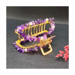 Pasador de Pelo de Mariposa con Perlas y Cuarzo Transparente, Estilo Coreano, Hecho a Mano, Accesorios para el Cabello con Perlas, Regalo DIY <span class=keywords><strong>MIO</strong></span> para Mujer - Product Image 3