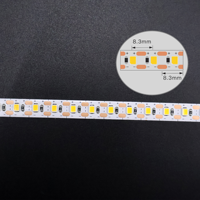 Bande LED flexible 12V certifiée CE RoHS SAA, 8mm, à découpe unique, 2835, 120 LED/m, CRI 90, contrôle tactile, vente en gros