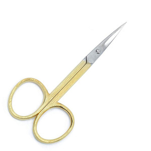 Tijeras de manicura con logotipo personalizado 2024 con tijeras de belleza de Color sólido elegante, hoja recta de acero inoxidable afilada, mango de plástico - Product Image 2