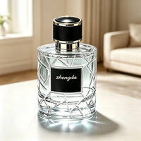 Vente en gros de flacons de parfum de voyage cylindriques de luxe de 100 ml, flacons vides pour sous-conditionnement, emballage personnalisé avec logo