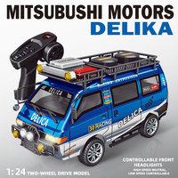 Voiture RC Delica Van 2.4G RTR Mini 2WD entièrement proportionnelle 1:24 avec moteur 130S et servo 9g, modèle tout-terrain