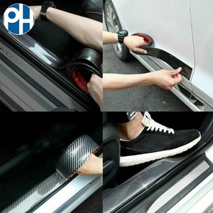 Carbon Fiber Rubber <strong>Car</strong> <strong>Door</strong> Entry Sill Guard Scuff Plate <strong>Protectors</strong> 3CM/5CM/7CM/10CM Thick Front Rear Bumper Seal Body Kits - Product Image 5