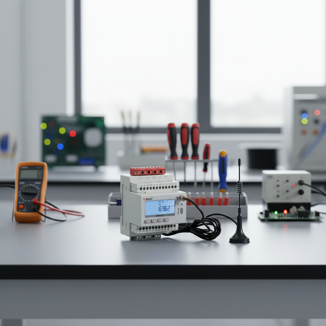 Acrel ADW300 IoT Wireless Energy Meters Din Rail Three-phase SCADA Distribution Cabinet Modbus-Rtu LCD