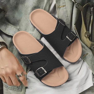 Sandales plates d'été pour femmes, légères, antidérapantes, pantoufles d'extérieur confortables en daim pour la plage - Product Image 3