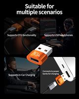 Adaptateur USB-C 10A 200W Charge rapide USB2.0 Transfert de données 480 Mbps Convertisseur USB-C Femelle/Mâle pour MacBooks Xperias