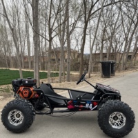 Go-Kart de Pedales 212CC, 4 Tiempos, Transmisión por Cadena, Llantas de Aluminio de 10 Pulgadas, Volante Grande, Chasis para Adultos, Go-Karts Todoterreno
