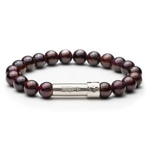 <b>Red</b> Garnet Mantra Secrect Message Beads <b>Bracelet</b> <b>Bracelet</b> Gift for Friend Change Messaage - Product Image 1