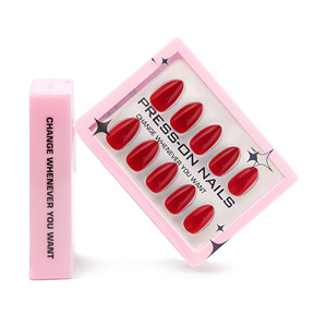 30 piezas nueva moda al por mayor <span class=keywords><strong>uñas</strong></span> postizas simples de Color sólido acrílico <span class=keywords><strong>uñas</strong></span> postizas personalizadas de alta calidad prensa en las <span class=keywords><strong>uñas</strong></span> - Product Image 2
