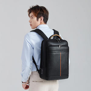 Lucchetto per impronte digitali borsa multifunzione in vera pelle sistema di impronte digitali intelligente zaino per Laptop antifurto per Notebook per Business <span class=keywords><strong>Me</strong></span> - Product Image 6