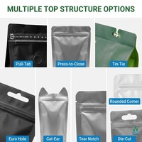 Pochette zippée en Mylar imprimée sur mesure avec barrière anti-odeur et impression blanche pour appâts de pêche, pour l'emballage en gros