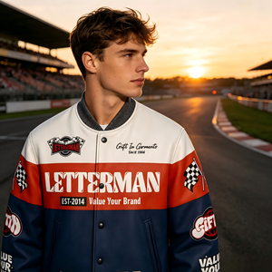 Chaqueta de Forro Polar Estilo Urbano con Bloques de Color Personalizables, Venta Caliente 2026, Letras y Números Personalizados en el Pecho, Alta Calidad, Suave y Larga - Product Image 5