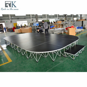 Portable aluminum stage Drum stage riser 4x4ft concert stage Event DJ stage Portable stage platform - Product Image 4